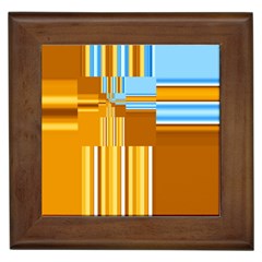 Endless Window Blue Gold Framed Tiles by designworld65