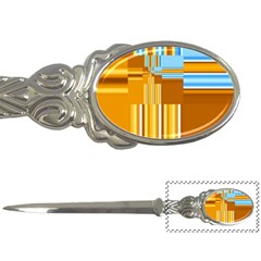 Endless Window Blue Gold Letter Openers by designworld65