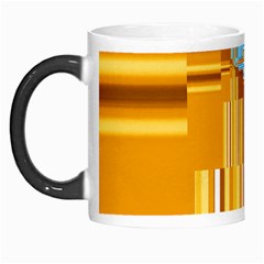 Endless Window Blue Gold Morph Mugs by designworld65