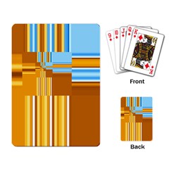 Endless Window Blue Gold Playing Card