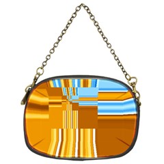 Endless Window Blue Gold Chain Purses (two Sides)  by designworld65