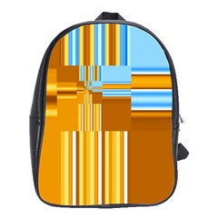 Endless Window Blue Gold School Bag (large) by designworld65