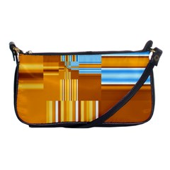 Endless Window Blue Gold Shoulder Clutch Bags by designworld65