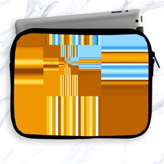 Endless Window Blue Gold Apple Ipad 2/3/4 Zipper Cases by designworld65