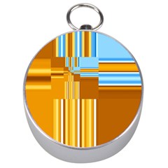 Endless Window Blue Gold Silver Compasses by designworld65