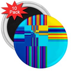 Colorful Endless Window 3  Magnets (10 Pack)  by designworld65