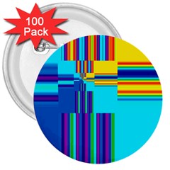 Colorful Endless Window 3  Buttons (100 Pack)  by designworld65