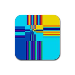 Colorful Endless Window Rubber Coaster (square)  by designworld65