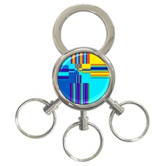 Colorful Endless Window 3-ring Key Chains by designworld65