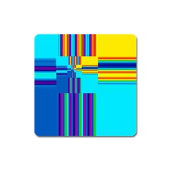 Colorful Endless Window Square Magnet by designworld65