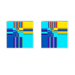 Colorful Endless Window Cufflinks (square) by designworld65