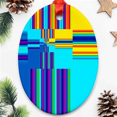 Colorful Endless Window Oval Ornament (two Sides) by designworld65