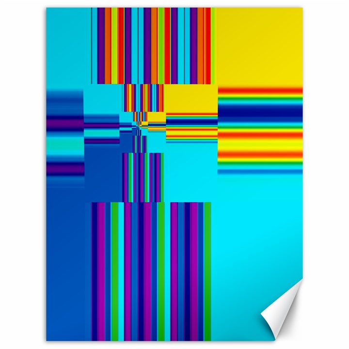 Colorful Endless Window Canvas 12  x 16  