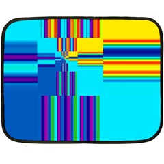 Colorful Endless Window Double Sided Fleece Blanket (mini) 