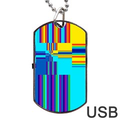 Colorful Endless Window Dog Tag Usb Flash (two Sides) by designworld65