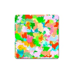 Colorful Summer Splash Square Magnet by designworld65