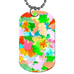 Colorful Summer Splash Dog Tag (two Sides)