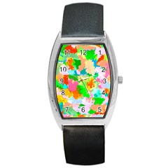 Colorful Summer Splash Barrel Style Metal Watch by designworld65