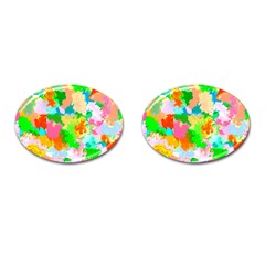 Colorful Summer Splash Cufflinks (oval) by designworld65