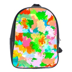 Colorful Summer Splash School Bag (large) by designworld65