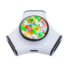 Colorful Summer Splash 3-port Usb Hub by designworld65