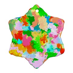 Colorful Summer Splash Ornament (snowflake)