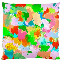 Colorful Summer Splash Large Cushion Case (one Side) by designworld65