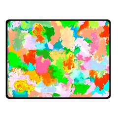 Colorful Summer Splash Double Sided Fleece Blanket (small)  by designworld65