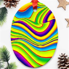 Summer Wave Colors Ornament (oval)