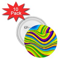 Summer Wave Colors 1 75  Buttons (10 Pack) by designworld65