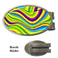 Summer Wave Colors Money Clips (oval)  by designworld65