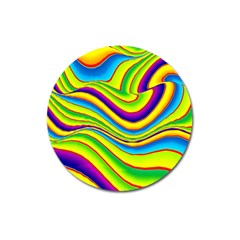 Summer Wave Colors Magnet 3  (round) by designworld65