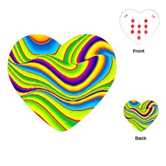 Summer Wave Colors Playing Cards (heart) 