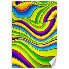 Summer Wave Colors Canvas 12  X 18   by designworld65