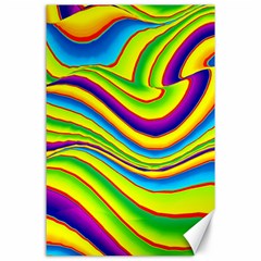 Summer Wave Colors Canvas 24  X 36 