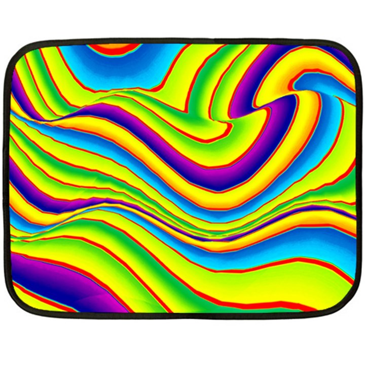 Summer Wave Colors Fleece Blanket (Mini)