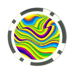 Summer Wave Colors Poker Chip Card Guard (10 Pack) by designworld65