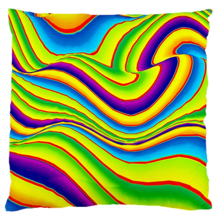 Summer Wave Colors Large Cushion Case (One Side)