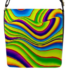 Summer Wave Colors Flap Messenger Bag (s) by designworld65