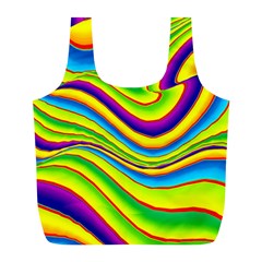 Summer Wave Colors Full Print Recycle Bags (l)  by designworld65