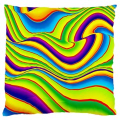 Summer Wave Colors Standard Flano Cushion Case (one Side) by designworld65