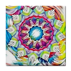 Sunshine Feeling Mandala Tile Coasters by designworld65