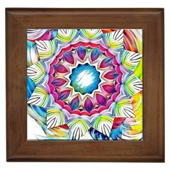 Sunshine Feeling Mandala Framed Tiles by designworld65