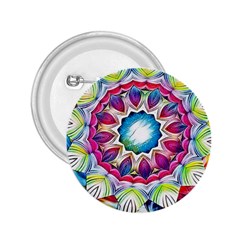 Sunshine Feeling Mandala 2 25  Buttons by designworld65