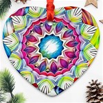 Sunshine Feeling Mandala Ornament (Heart) Front