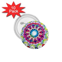 Sunshine Feeling Mandala 1 75  Buttons (10 Pack)