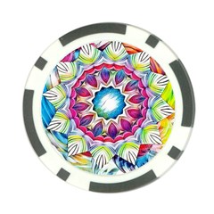 Sunshine Feeling Mandala Poker Chip Card Guard (10 Pack) by designworld65