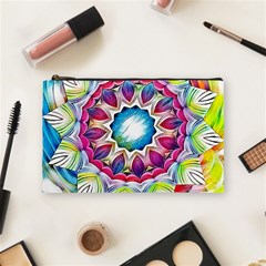 Sunshine Feeling Mandala Cosmetic Bag (medium) 