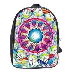 Sunshine Feeling Mandala School Bag (large) by designworld65