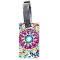 Sunshine Feeling Mandala Luggage Tags (one Side)  by designworld65